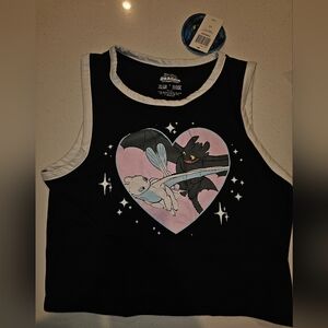 Hot Topic How To Train Your Dragon Black Tank Top